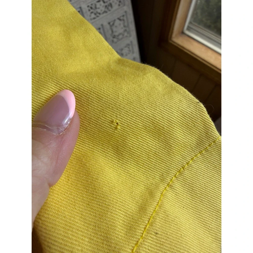 Vtg Yellow Denim Blazer & Skirt Set Sz S/M Retro 80's Preppy Twee‎ Indie